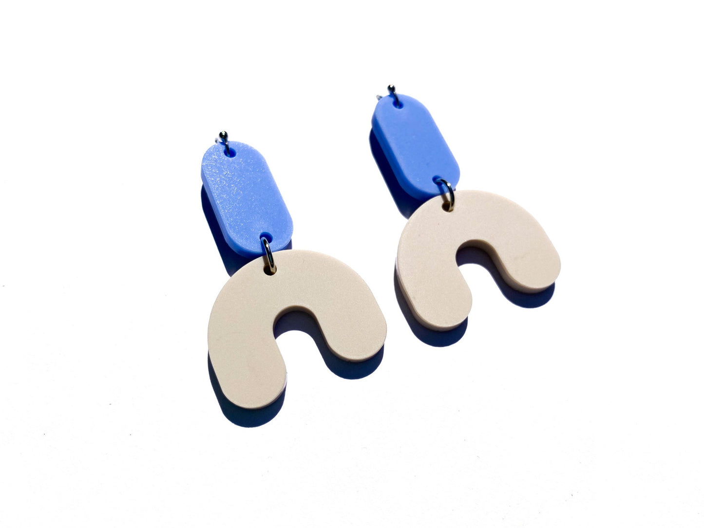Modern Semi Circle Earrings Laser Cut SVG File
