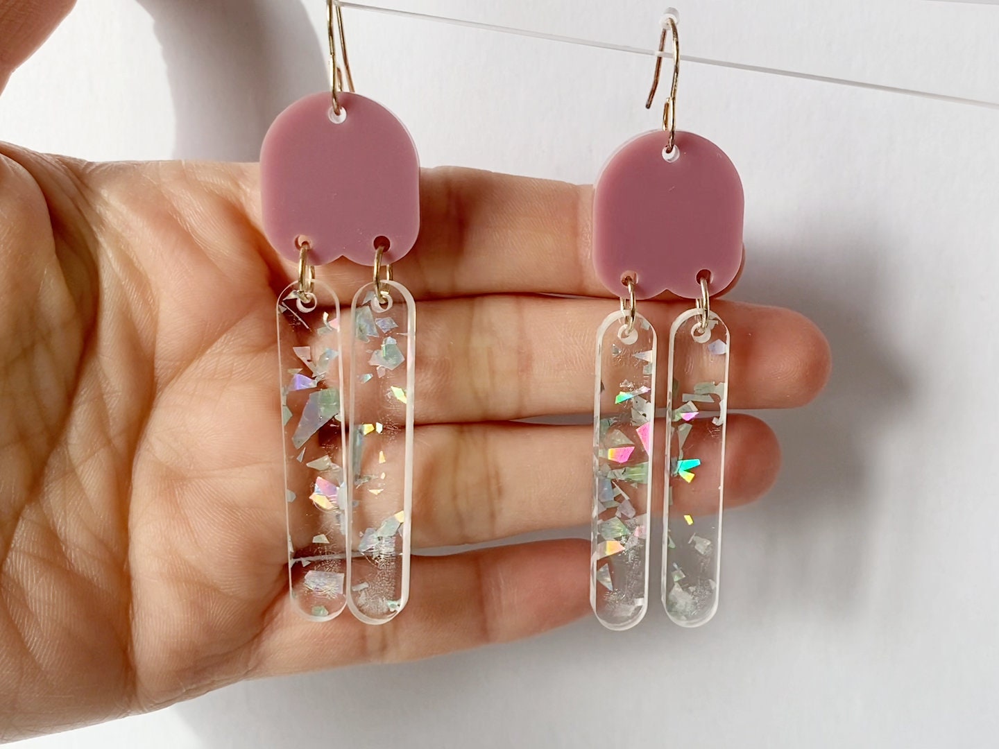 Arch Dangle Earring Laser Cut Design SVG