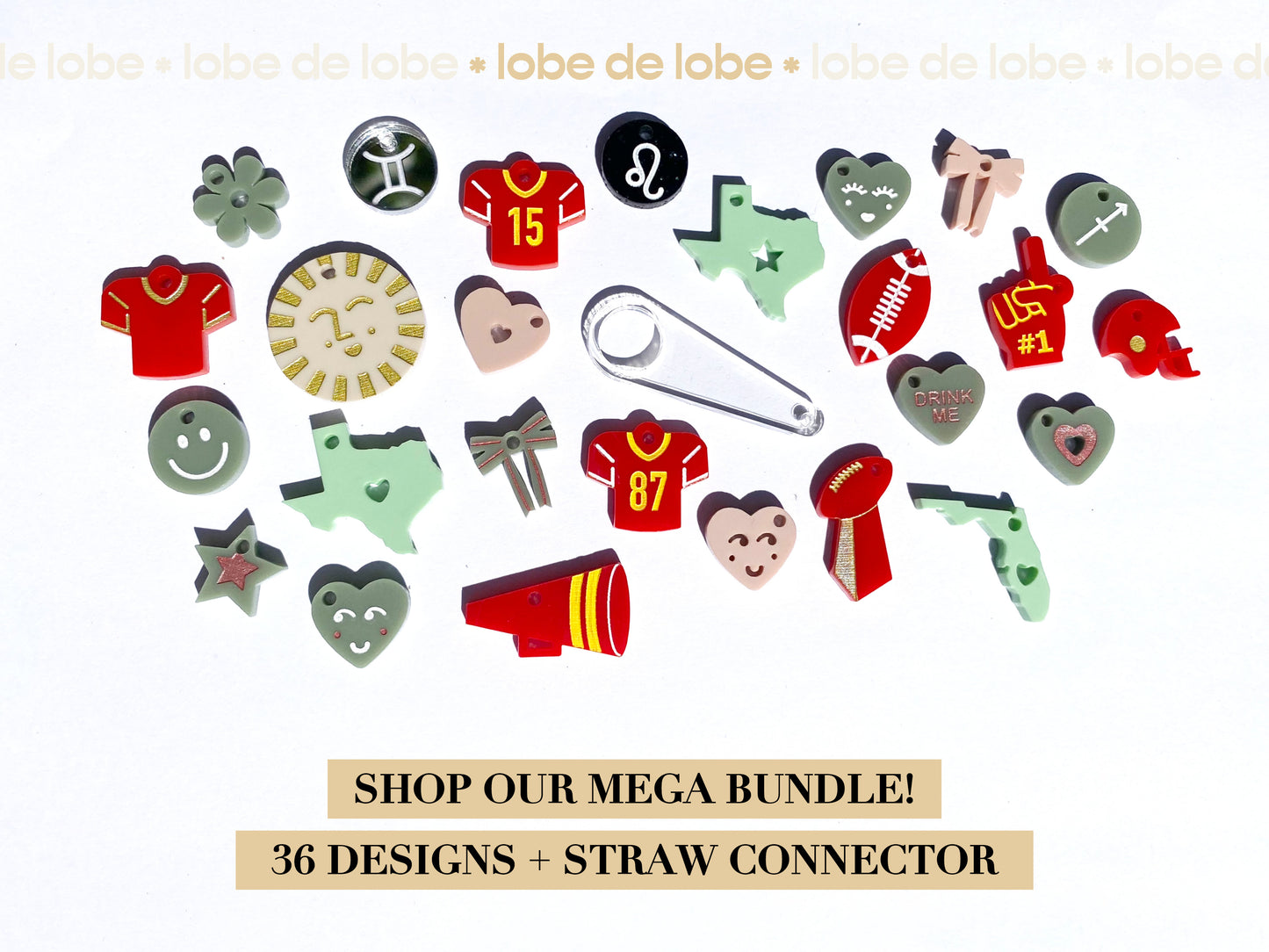 Summer Beach Tumbler Charms Bundle Digital Files