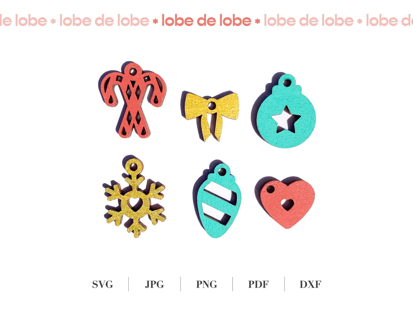 Christmas Holiday Festive Tumbler Laser Cut Charms Digital Download