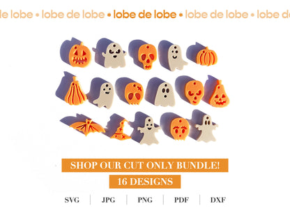 Laser Cut Design Files Halloween Ghost Charm for Stanley or Tumblers
