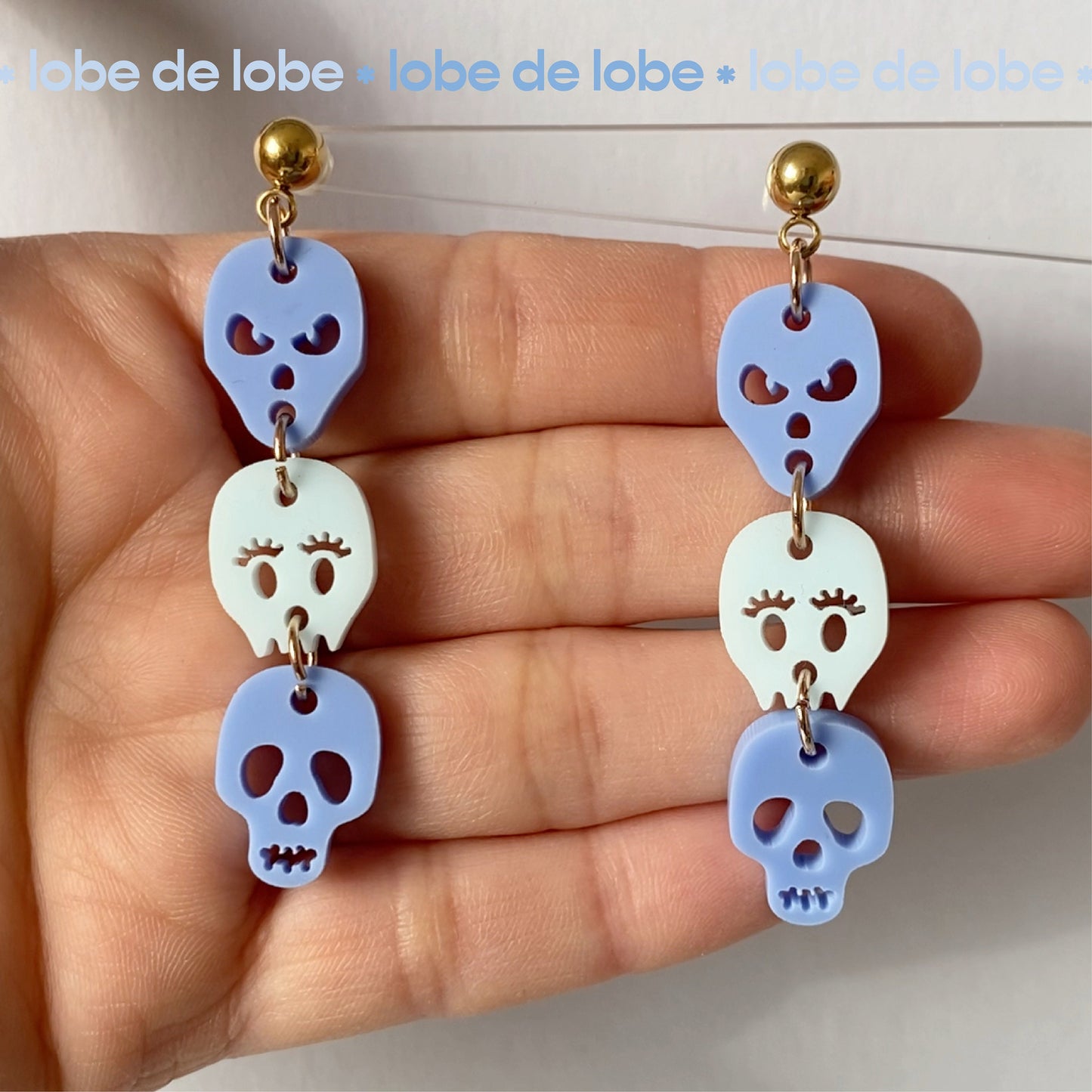 Halloween Sugar Skull Dangle Laser Cut Earrings Digital Download