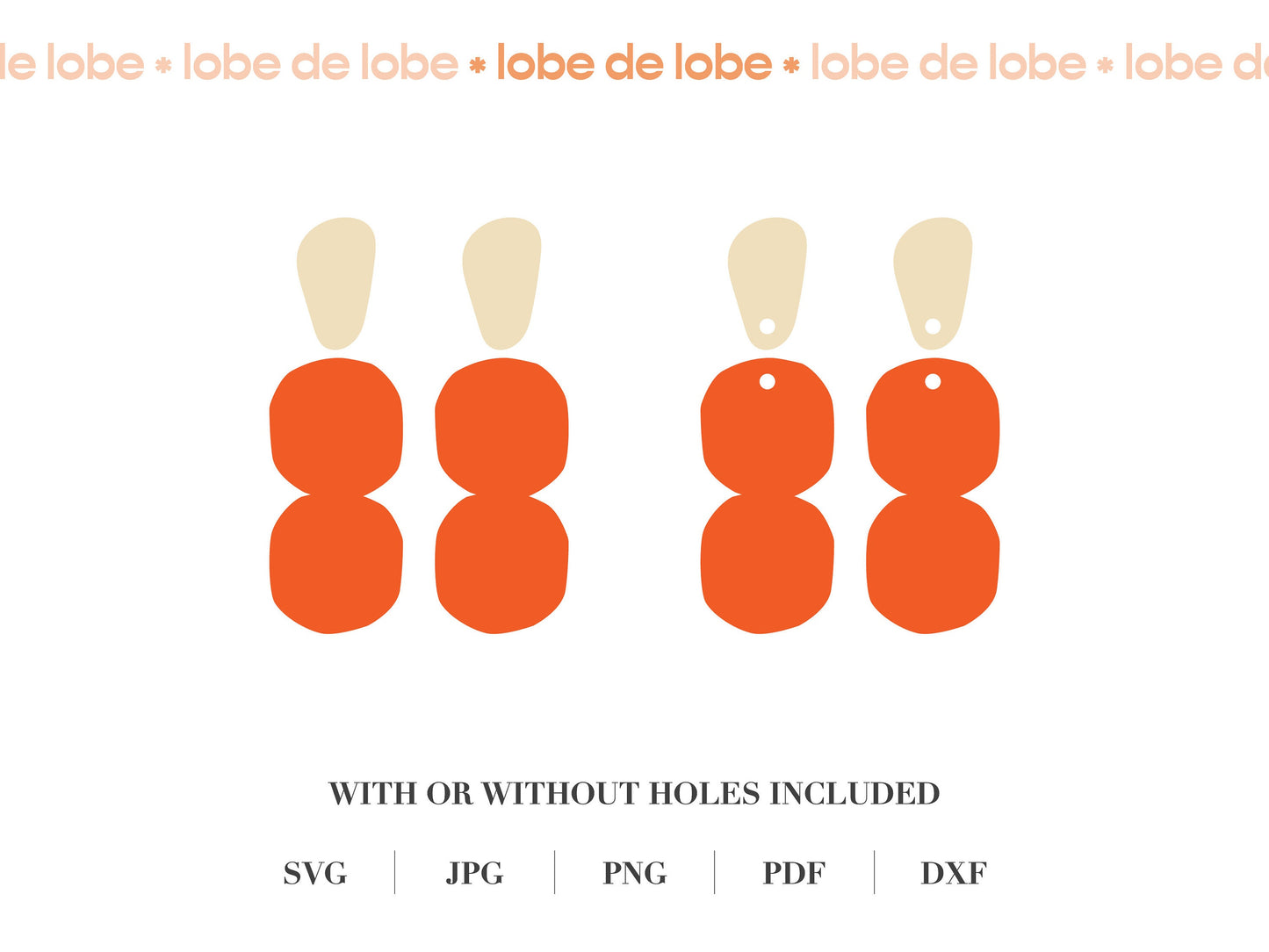 Boho bubble Laser Cut Earrings Digital Download