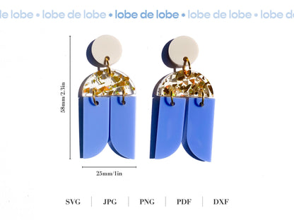 Boho Dangle and Drop Earring Laser Cut SVG file