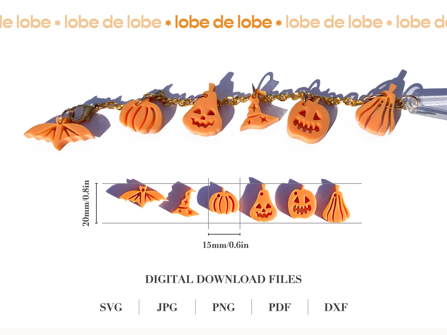 Halloween Ghost, Pumpkin, Skull Tumbler Laser Engraved Charms Digital Download