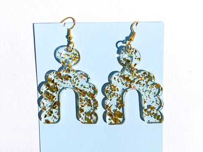 Arch Scallop Laser Cut Earrings Digital Download