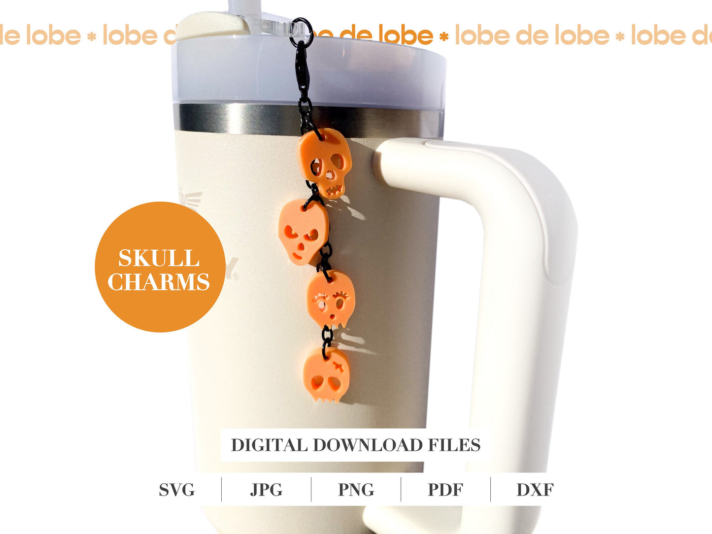 Halloween Ghost, Pumpkin, Skull Tumbler Laser Engraved Charms Digital Download