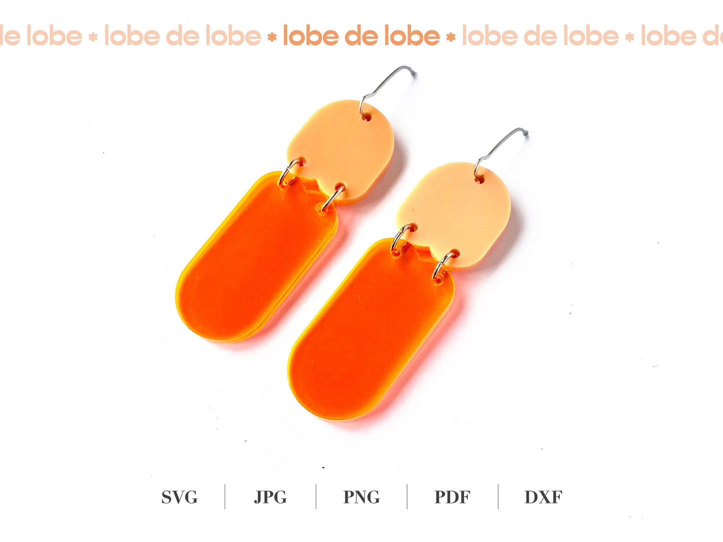 Scalloped Arch Laser Cut Earrings Digital Download