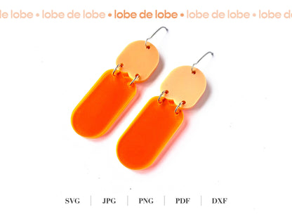 Scalloped Arch Laser Cut Earrings Digital Download