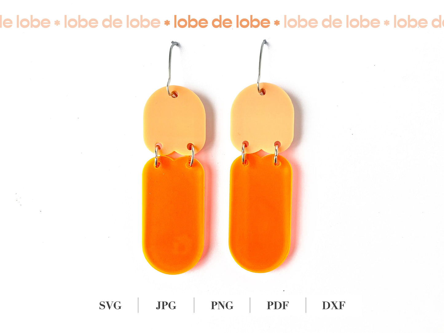 Scalloped Arch Laser Cut Earrings Digital Download