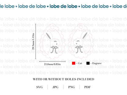 Easter Bundle Laser Engraved Earrings Digital Download