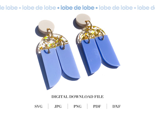 Boho Dangle and Drop Earring Laser Cut SVG file