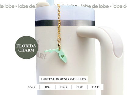 Modern Tumbler Charms Bundle + Straw Connector Laser Engraved Digital Download