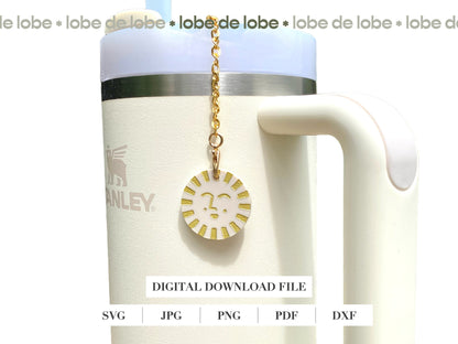 Summer Sun Laser Engraved Earrings Digital Download