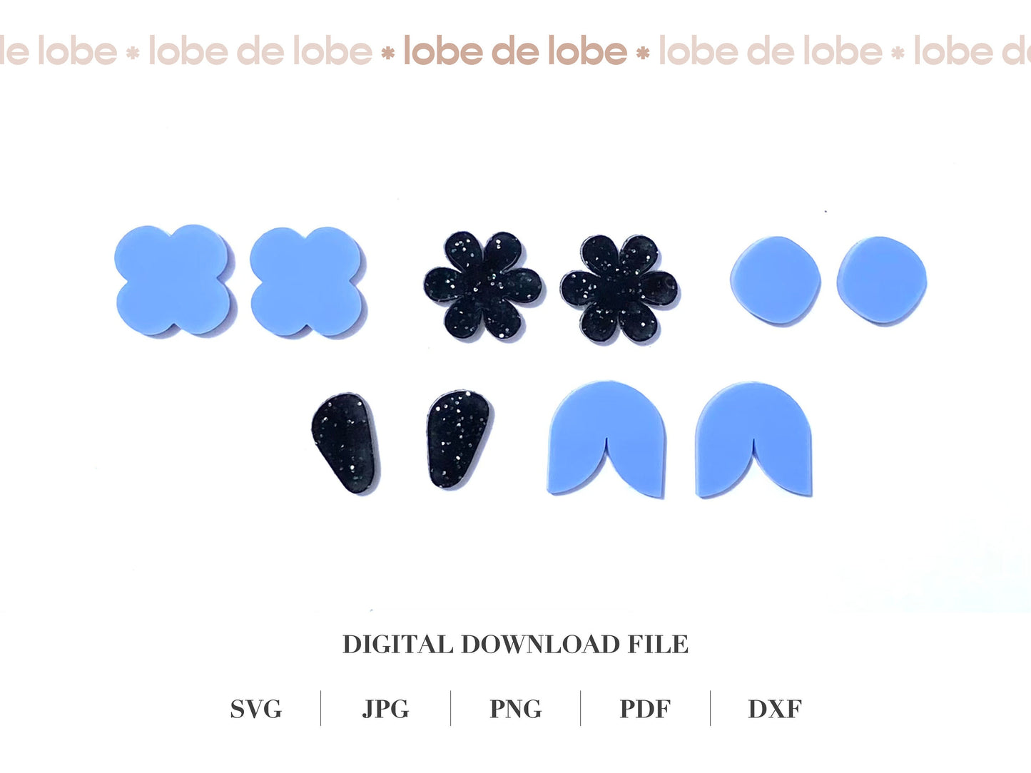 Stud Topper Bundle Laser Cut Earrings Digital Download