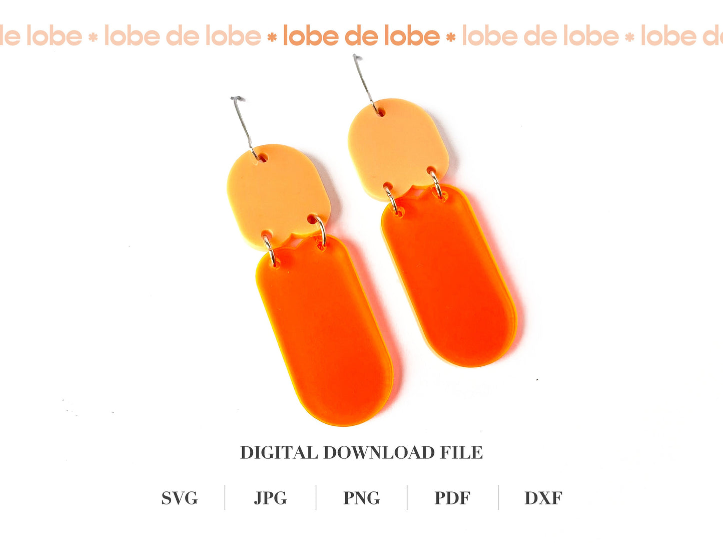 Scalloped Arch Laser Cut Earrings Digital Download