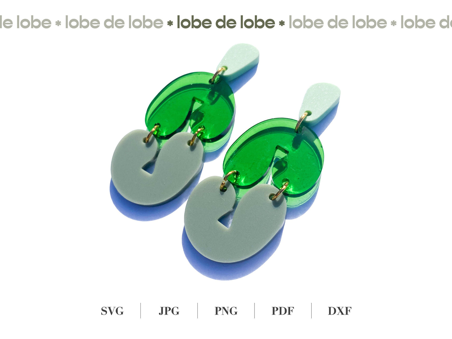 Asymmetrical Boho Bundle Laser Cut Earrings Digital Download