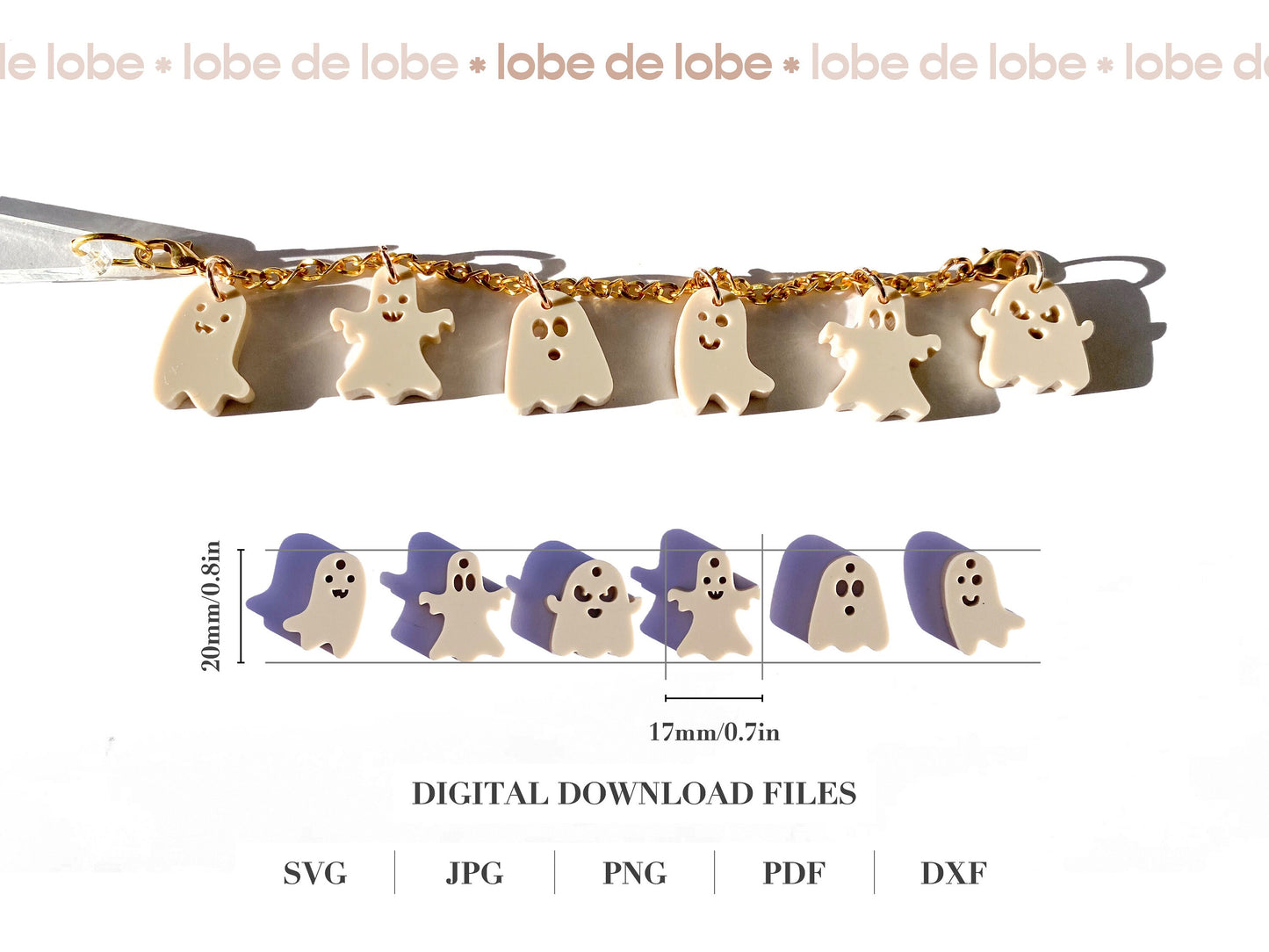 Halloween Ghost, Pumpkin, Skull Tumbler Laser Engraved Charms Digital Download