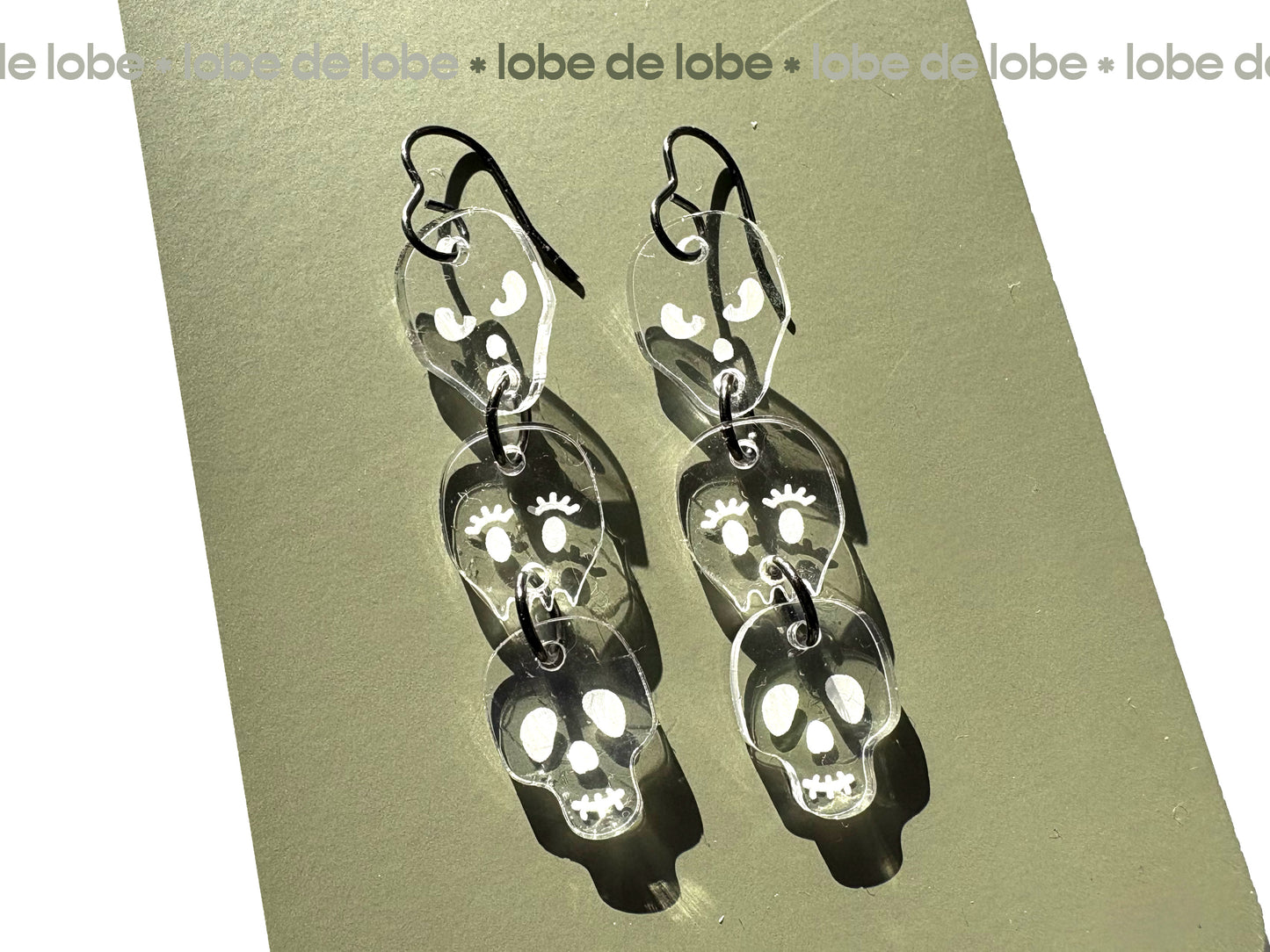 Halloween Clear Acrylic Bundle Laser Engraved Earrings Digital Download