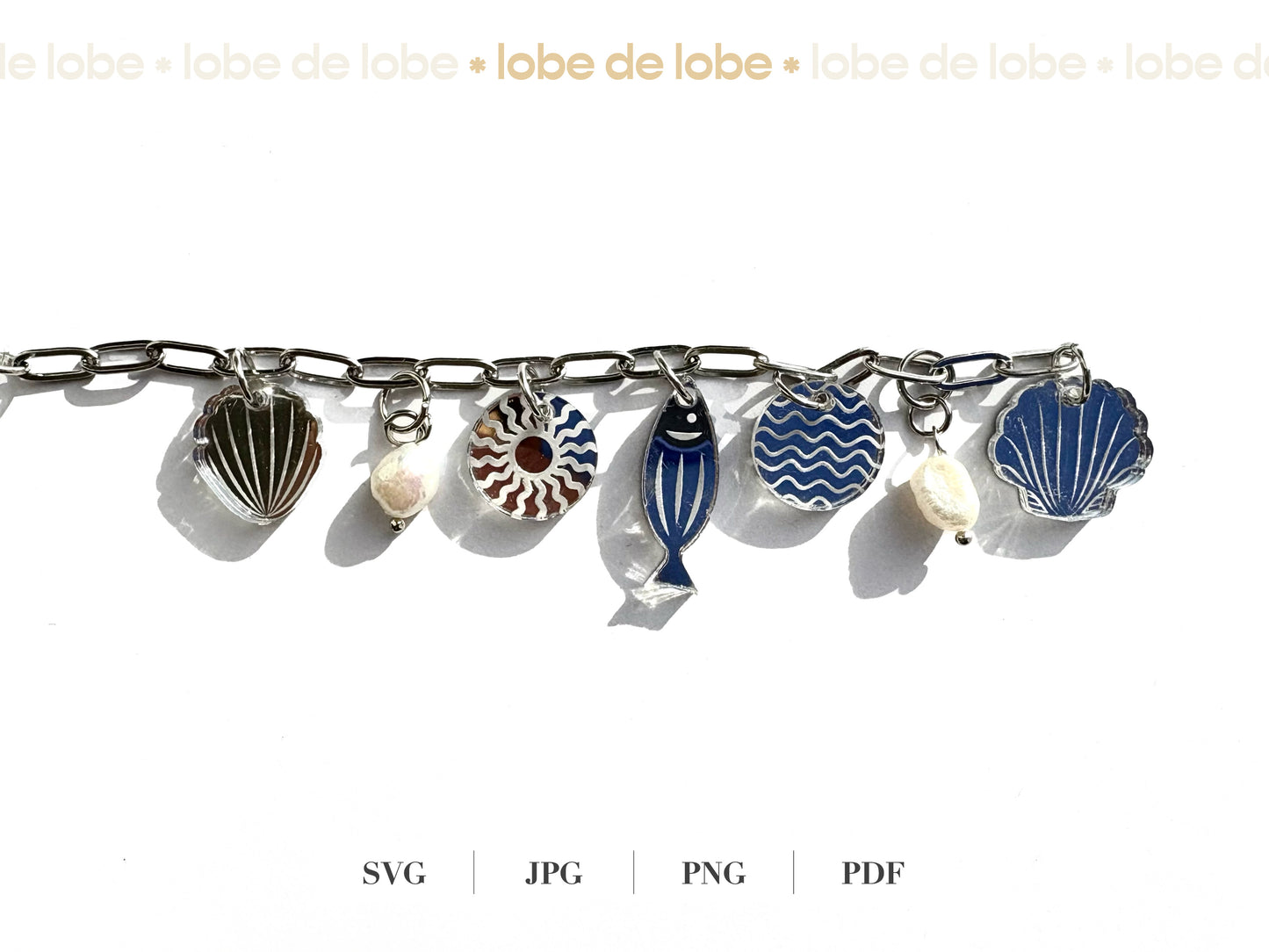 Summer Beach Tumbler Charms Bundle Digital Files