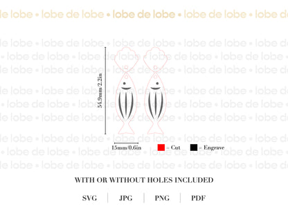 Summer Beach Coastal Bundle Laser Engraved Earrings Digital Download