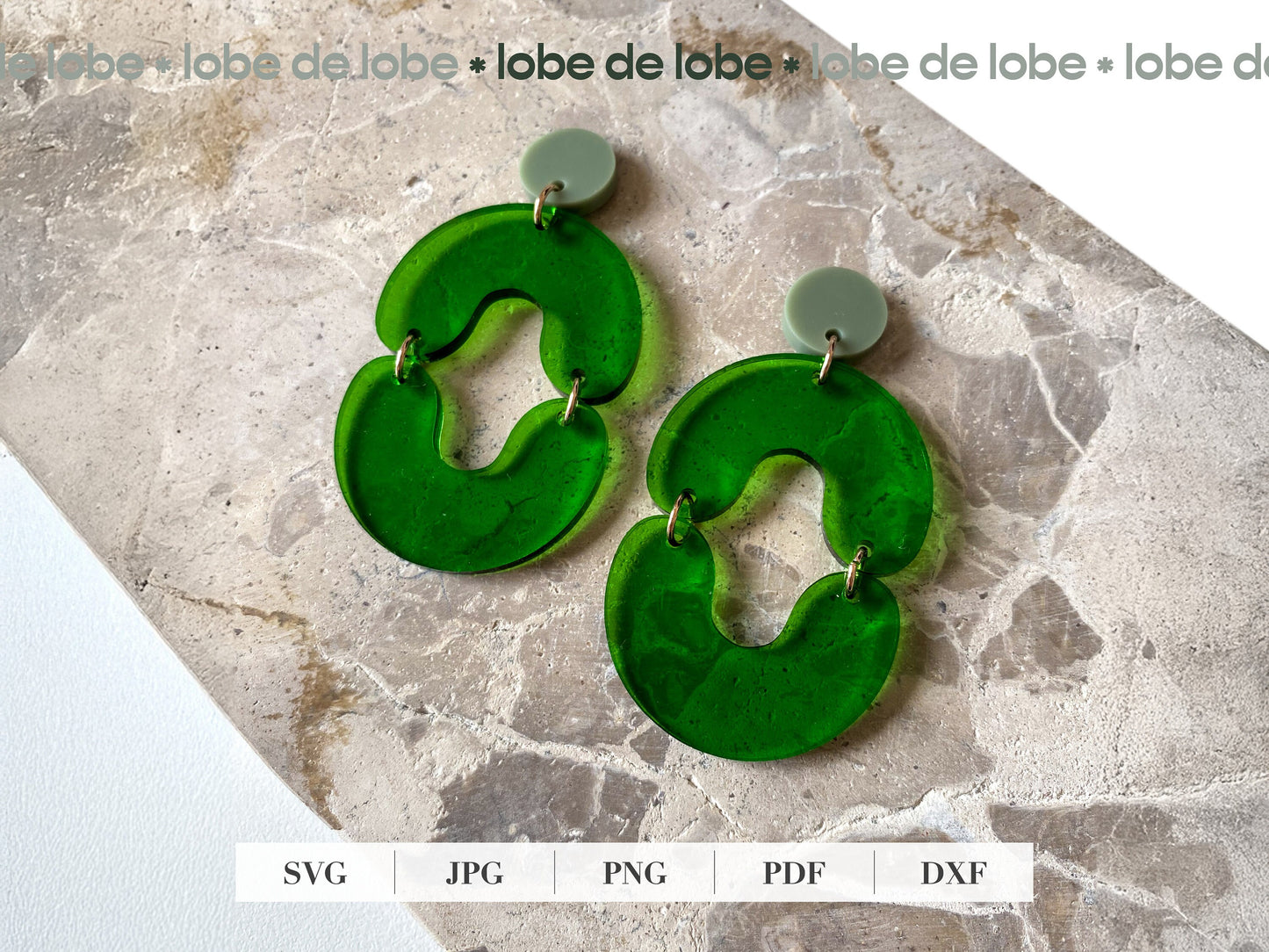 Boho Circle Earring Acrylic Laser Cut SVG file
