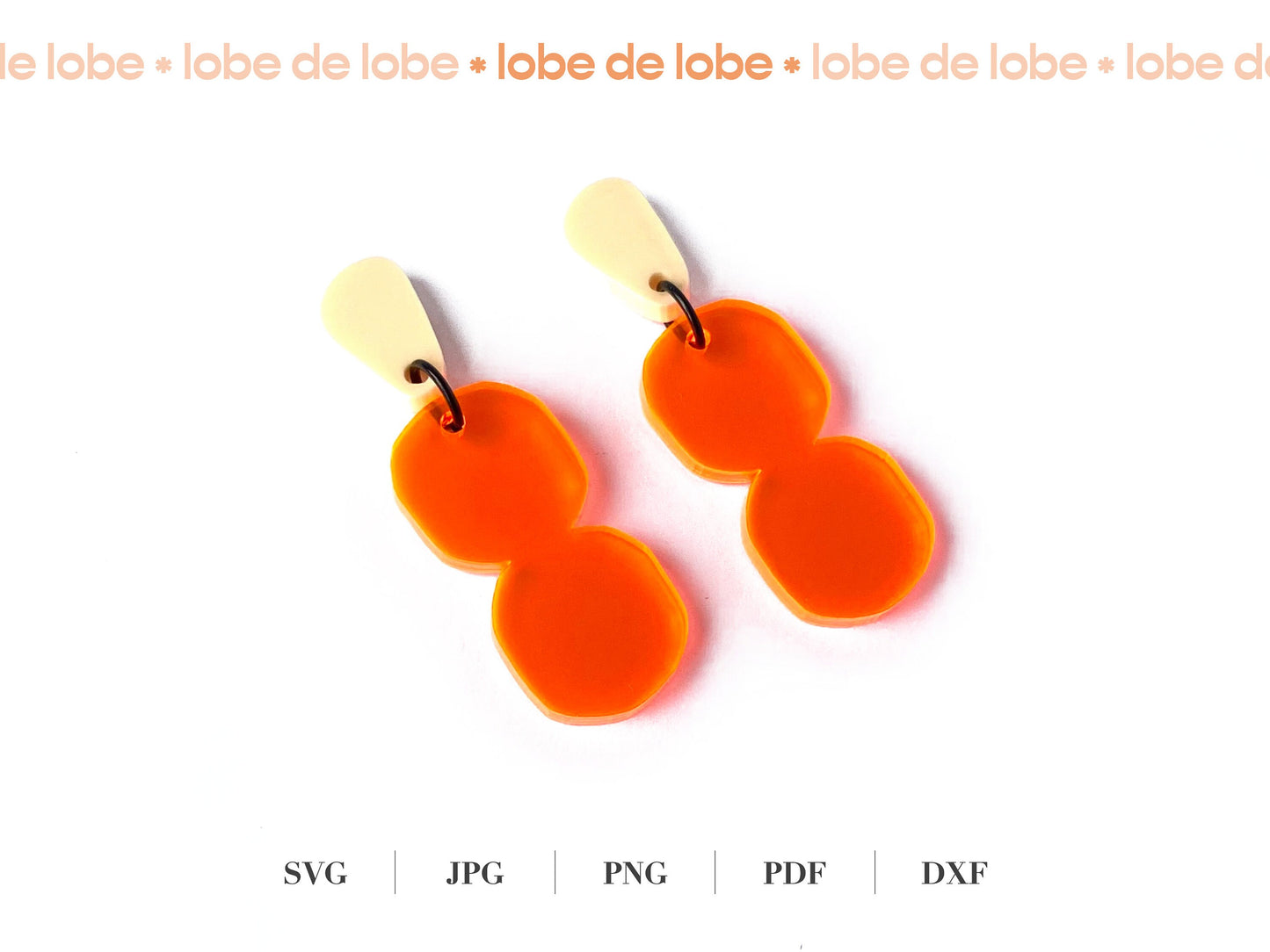 Boho bubble Laser Cut Earrings Digital Download