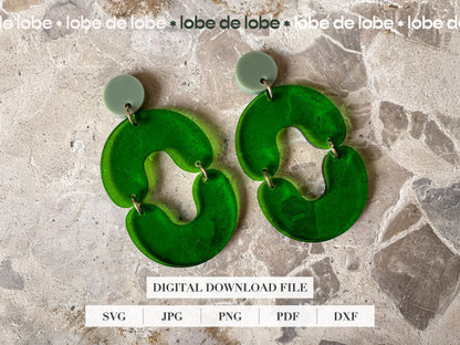 Boho Circle Earring Acrylic Laser Cut SVG file