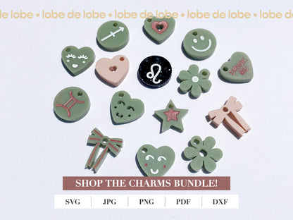 Cute Stanley Tumbler Charms Bundle Laser Cut Digital Download