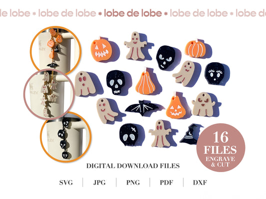 Stanley Tumbler Halloween Charms Bundle Digital Files