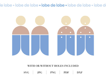 Boho Dangle and Drop Earring Laser Cut SVG file