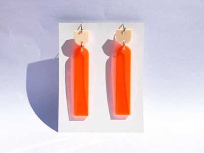 Retro Rectangle Dangle Laser Cut Earrings Digital Download