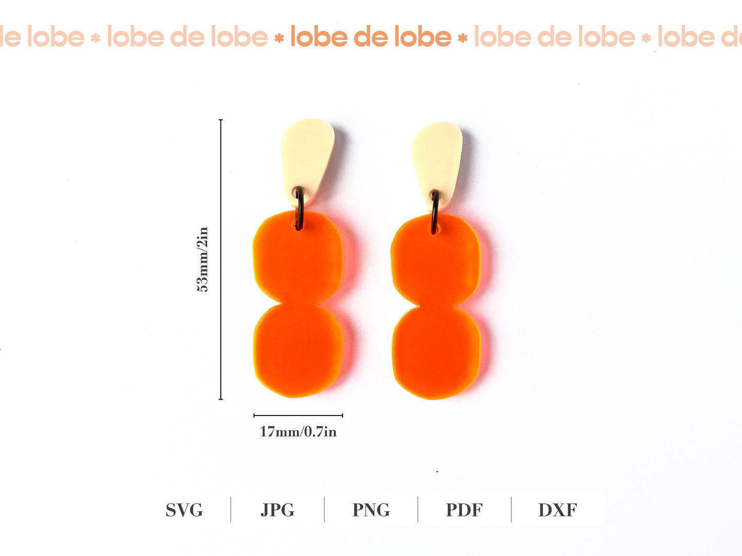 Boho bubble Laser Cut Earrings Digital Download