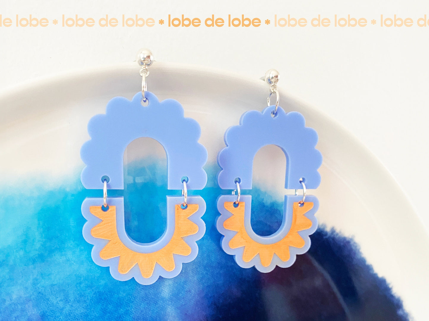 Boho Scalloped Arch Laser Engraved Earrings Digital Download