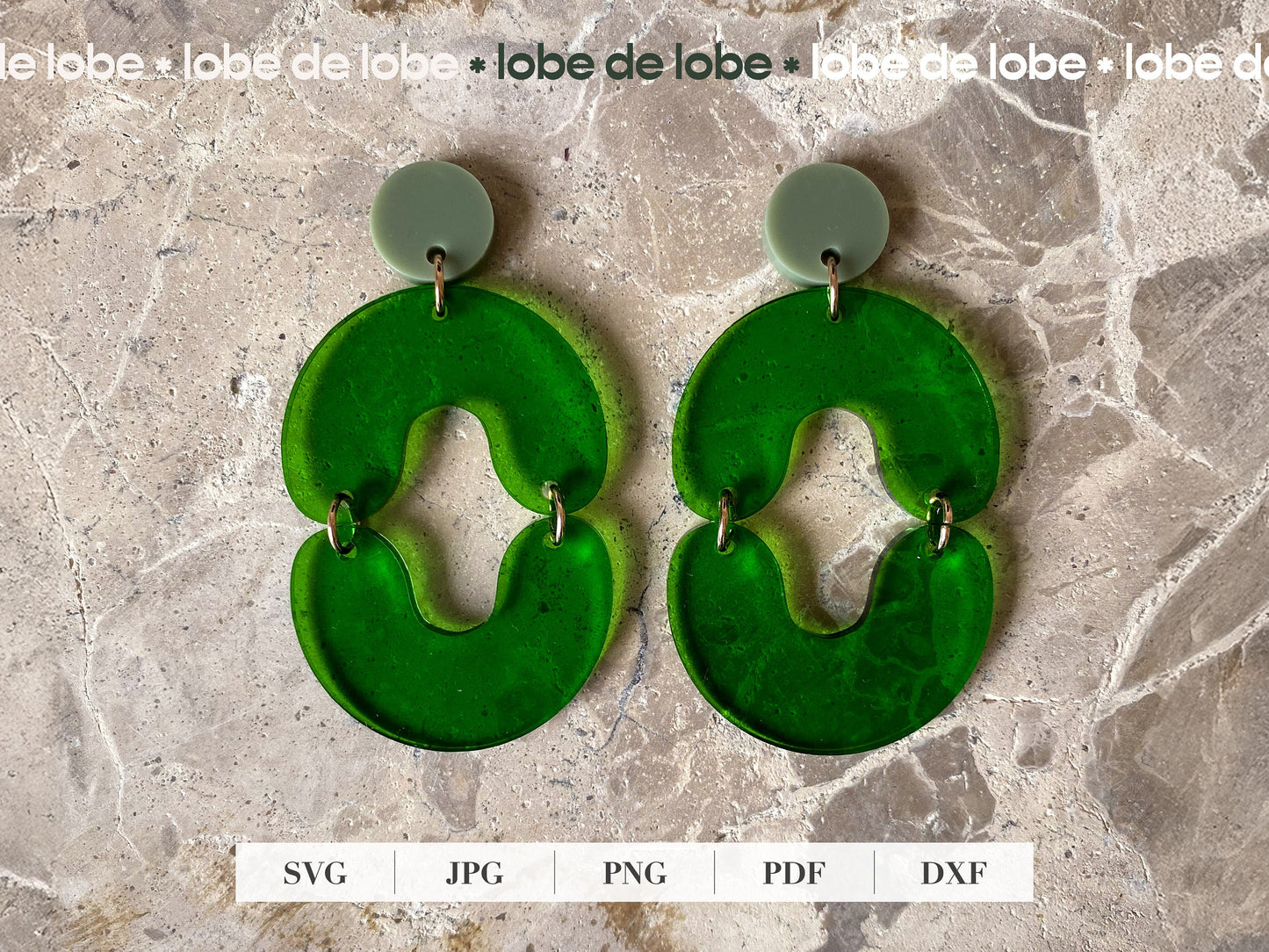 Boho Circle Earring Acrylic Laser Cut SVG file