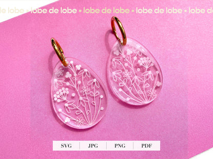 Easter Bundle Laser Engraved Earrings Digital Download