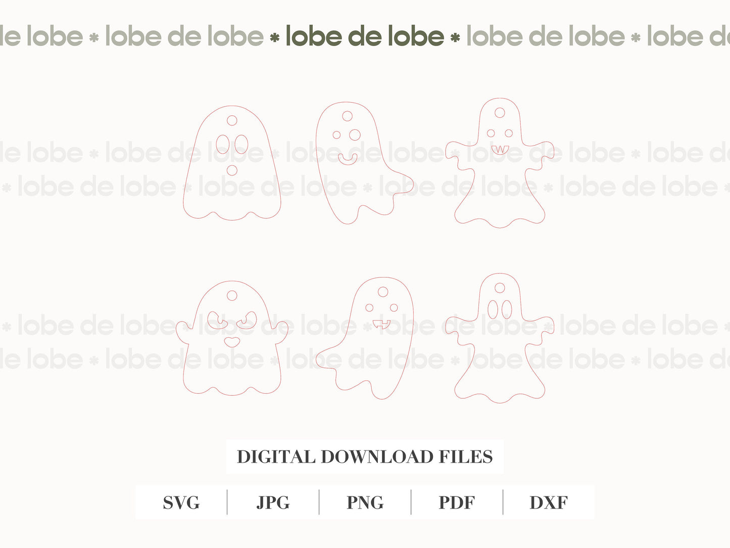 Laser Cut Design Files Halloween Ghost Charm for Stanley or Tumblers