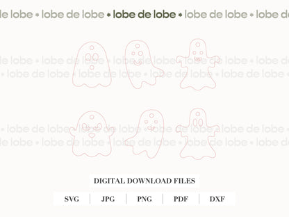 Laser Cut Design Files Halloween Ghost Charm for Stanley or Tumblers