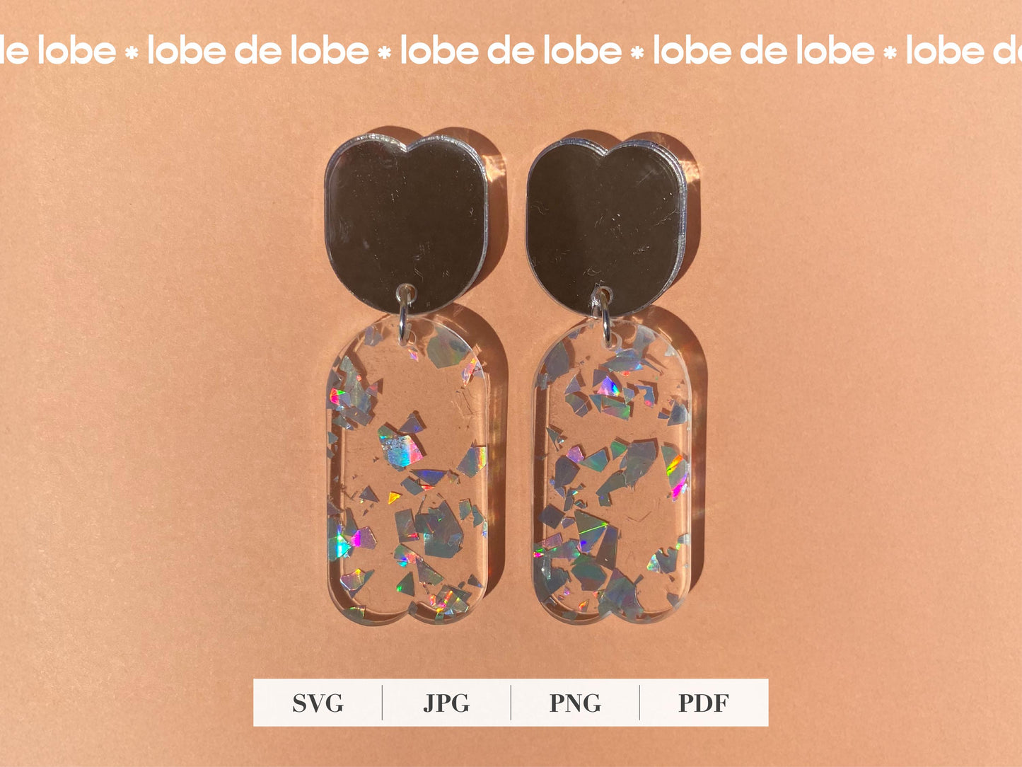 Boho Scallop Arch Laser Cut Earrings Digital Download