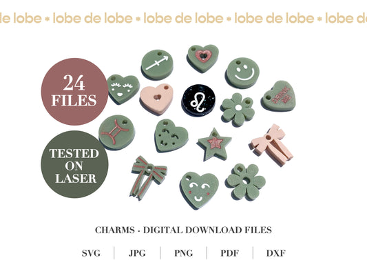 Cute Stanley Cup Charms Laser Engraved Digital Download