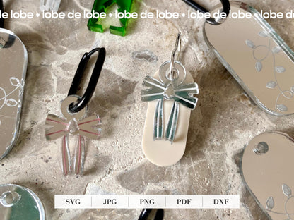 Christmas Holiday Bundle Acrylic Earrings Laser Cut SVG Files