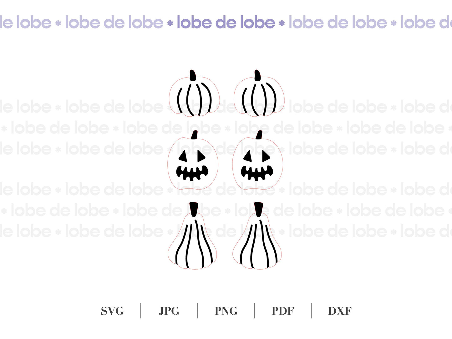 Fall Halloween Pumpkin Studs Laser Engraved Earrings Digital Download