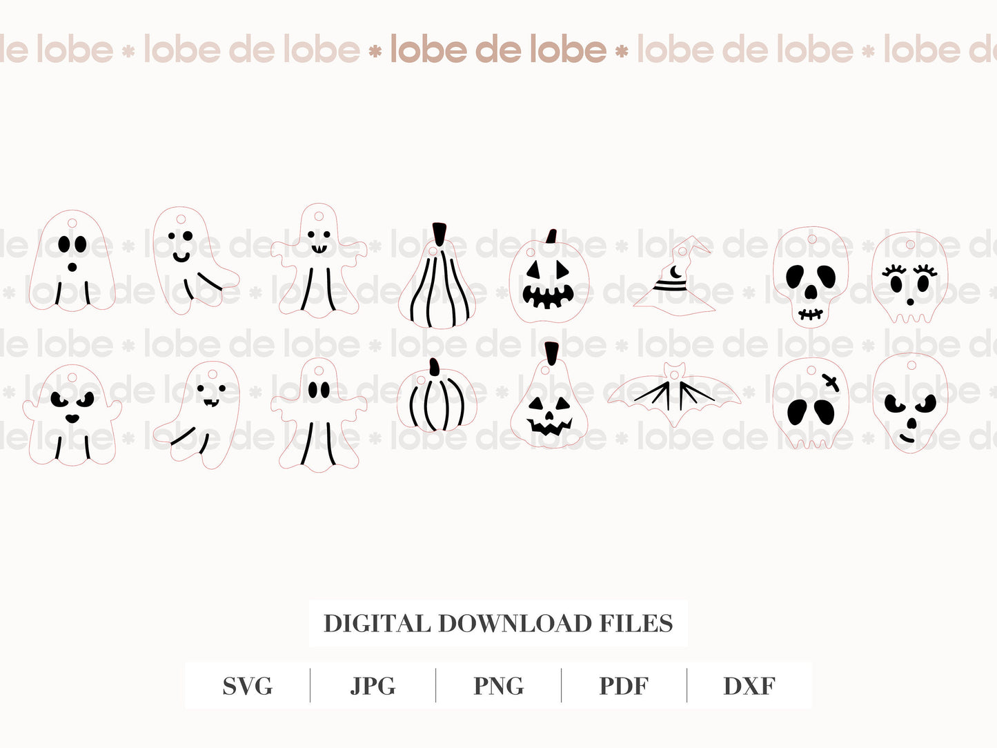Stanley Tumbler Halloween Charms Bundle Digital Files