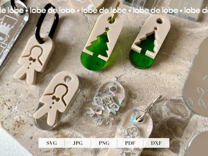 Laser Cut Design Files Cute Holiday Christmas Gingerbread earring SVG Files