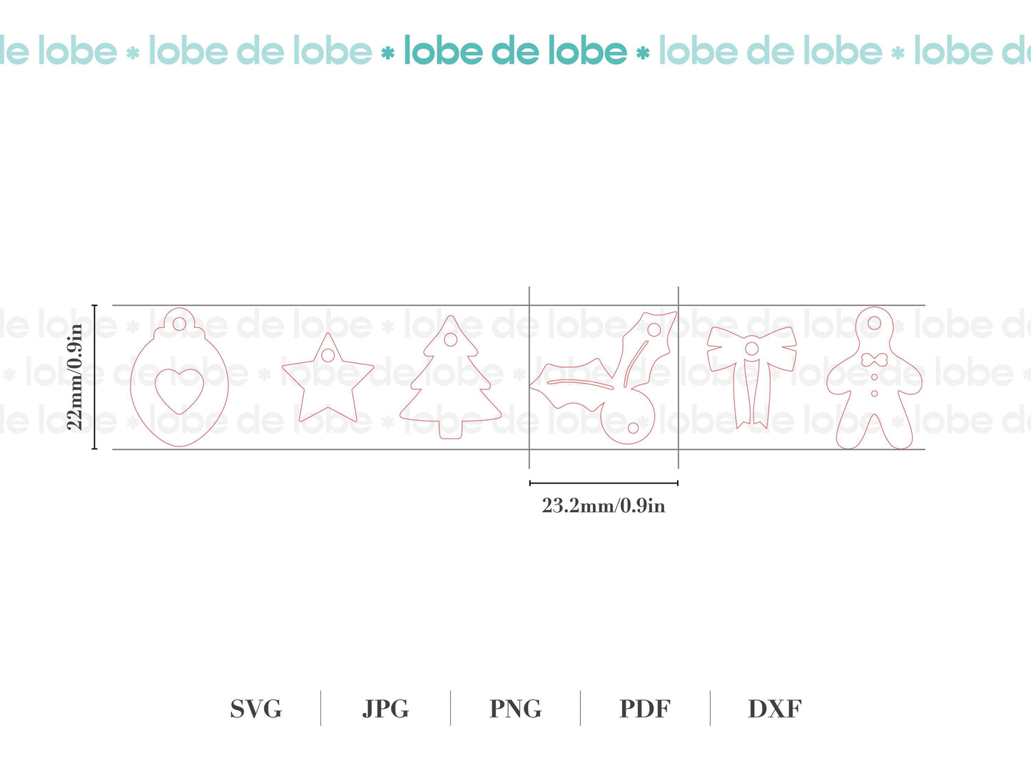Christmas Holiday Festive Tumbler Laser Cut Charms