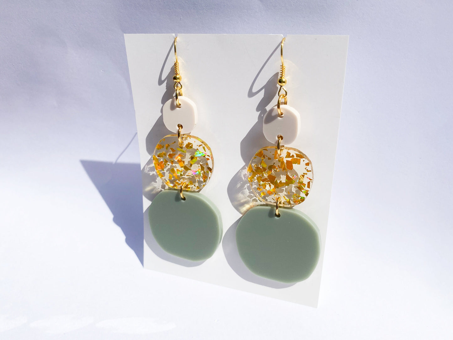 Boho Pebble Dangle Laser Cut Earrings Digital Download