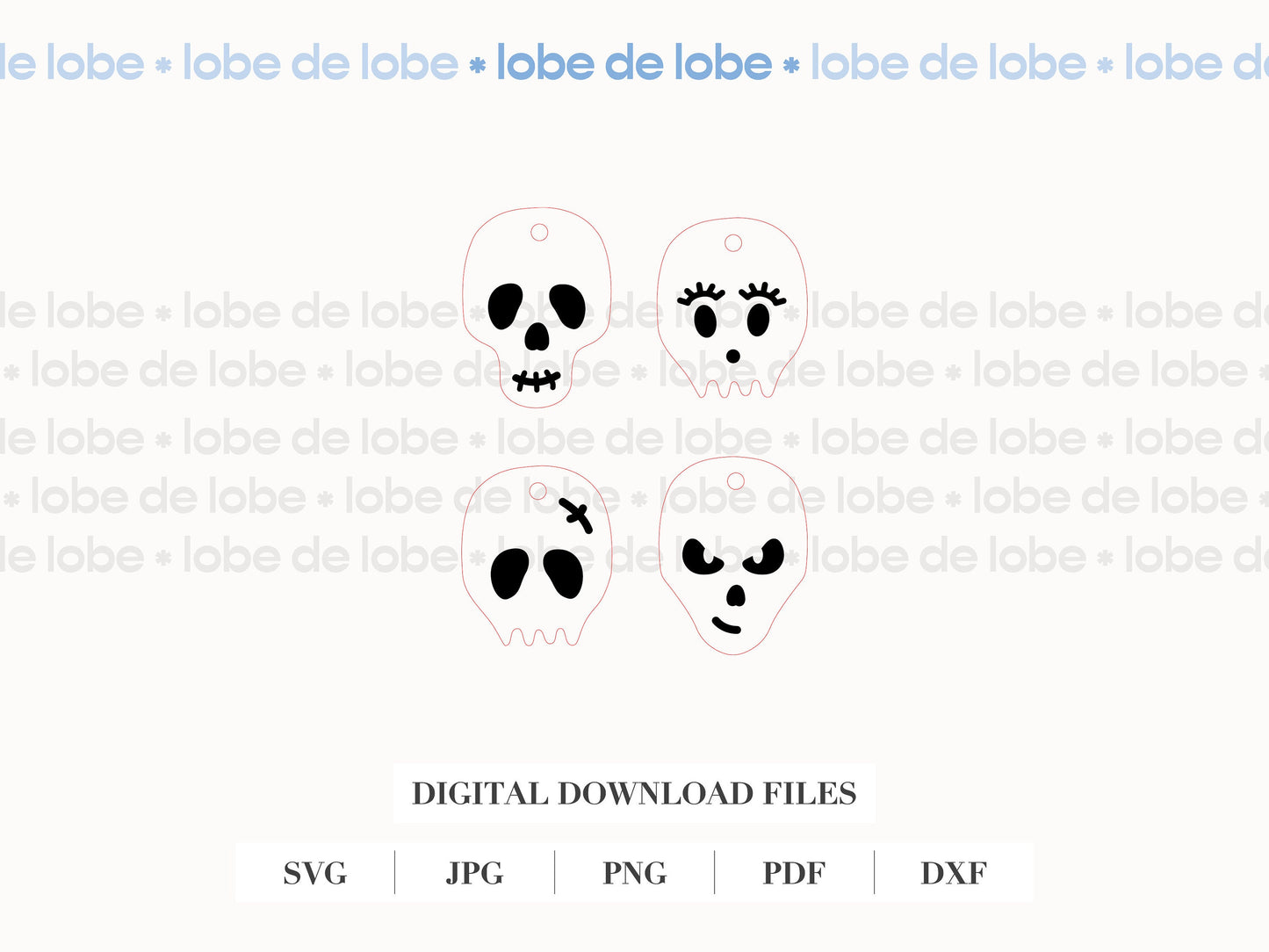 Halloween Sugar Skull Laser Engraved Tumbler Charms Digital Download