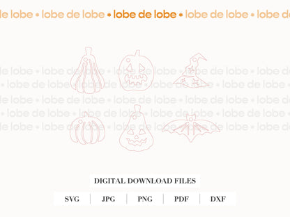 Halloween Fall Pumpkin Tumbler Laser Cut Charms Digital Download