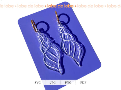 Summer Beach Coastal Bundle Laser Engraved Earrings Digital Download