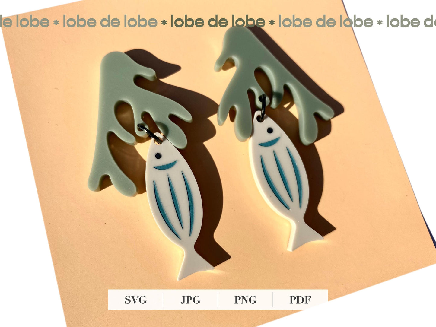 Summer Beach Ocean Bundle Laser Engraved Earrings Digital Download